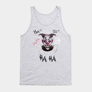 Scary Laughing Clown Halloween Tank Top
